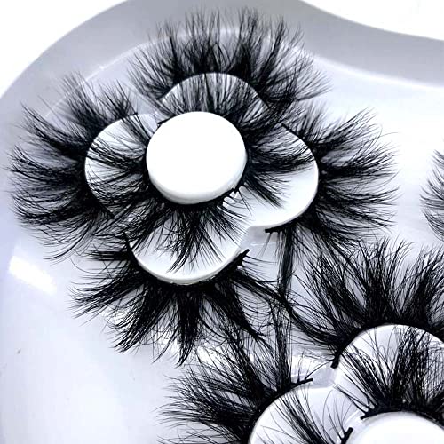 9 Pairs 25mm 5D Mink False Eyelashes - Thick, Dramatic