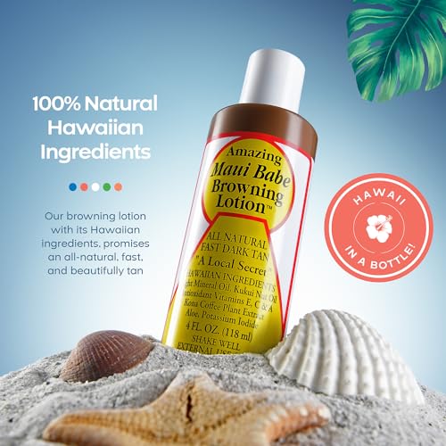 Maui Babe Browning Lotion 4 fl oz - Natural Tan Accelerator