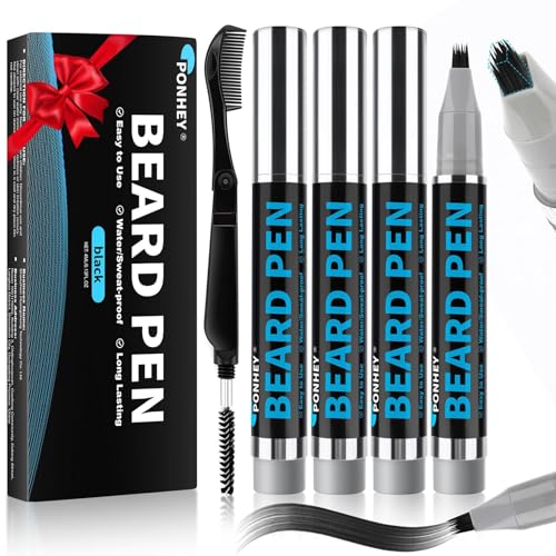 Beard Filler Pen Kit for Men - Waterproof & Long-Lasting (5 Pack)