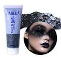 DAGEDA Holographic Body Glitter Gel - Black Chunky Shimmer Makeup