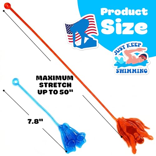 48 PCS Swim Party Favors - Sticky Hands & Tattoos for Kids