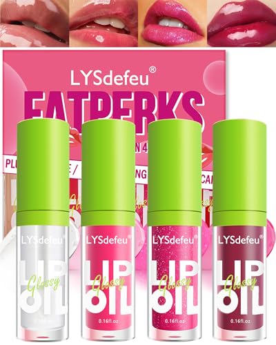 LYSdefeu Hydrating Lip Oil - 4 Colors, Non-Sticky Shine