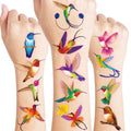 96 PCS Cute Hummingbird Pre-Cut Temporary Tattoos for Kids | Super Cute Hummer Bird Themed Birthday Party Favors, Supplies, Decorations, Fake Tattoo Stickers, School Rewards Prizes & Gifts Boys Girls
