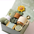 Self-Care Gift Box for Women - 8-Piece Spa Set with Candle & Socks