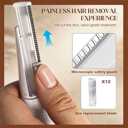 Sonic Dermaplane Razor for Women | 3 Speed LED Hair Remover
