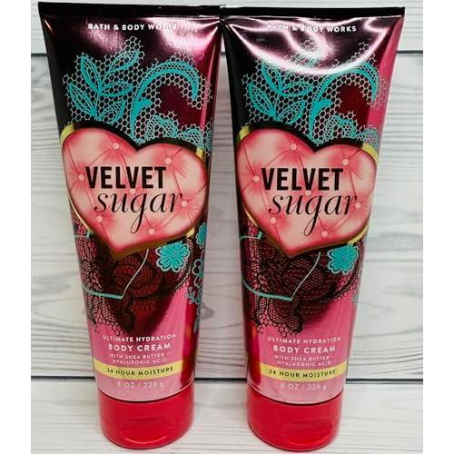 Bath & Body Works Womens Velvet Sugar Ultimate Hydration Body Cream 8 Ounces Pack of 2