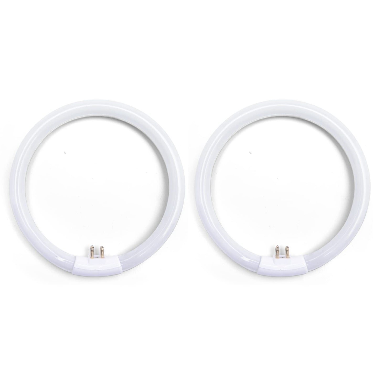 lumenivo 5.5 Inch Outside Diameter, T4 12W 6400K Circular Fluorescent Bulb, Replacement for Conair Round Makeup Mirror - 2 Pack