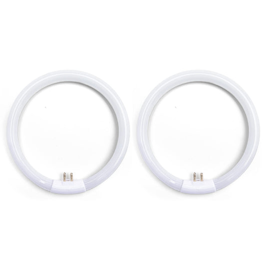 lumenivo 5.5 Inch Outside Diameter, T4 12W 6400K Circular Fluorescent Bulb, Replacement for Conair Round Makeup Mirror - 2 Pack