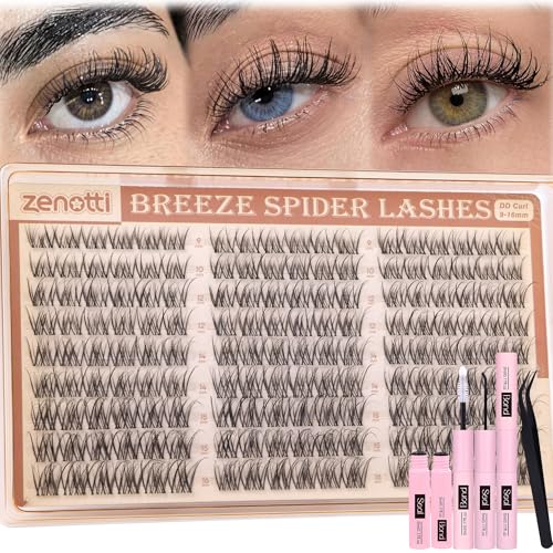 Zenotti DD Curl Spider Lash Clusters Kit - Wispy Natural Extensions