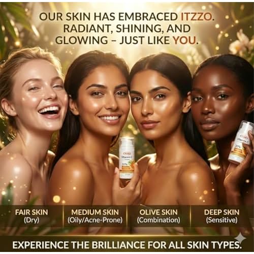 Vitamin C Face Serum - Anti Aging Serum with Hyaluronic Acid & Retinol - ITZZO