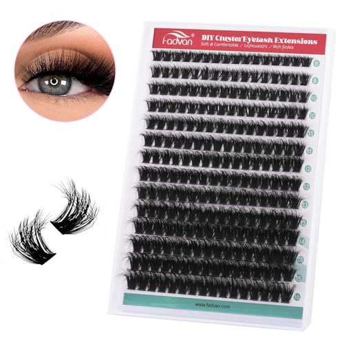 FADVAN 100D Fluffy Lash Clusters - DIY Eyelash Extensions 8-16mm