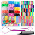 Teenitor Hair Rubber Bands 1250pc Elastic Ties Kit for Girls