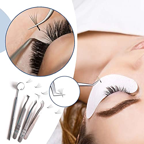 Lala Lashhaus 500 Fans Promade Ultra Speed Lashes | 3D/5D/6D/7D/8D/9D/10D/12D 0.05/0.07 Thickness Size 8-16 mm Length C/D Curl | Handmade Promade Lash Fans Volume Mink (12D,0.05,D,12 mm)