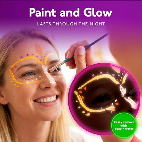 8-Color UV Neon Glow Makeup Palette | Blacklight Eyeliner Kit