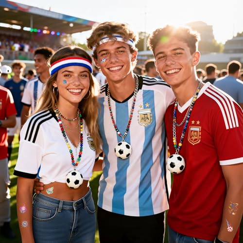 10 Sheets Soccer Temporary Tattoos for Game Day & Parties