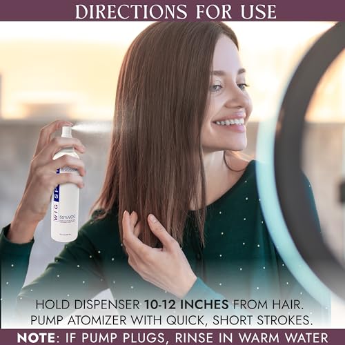 Brandywine Non-Aerosol Wig Spray for Synthetic & Natural Hair - 8 Fl Oz