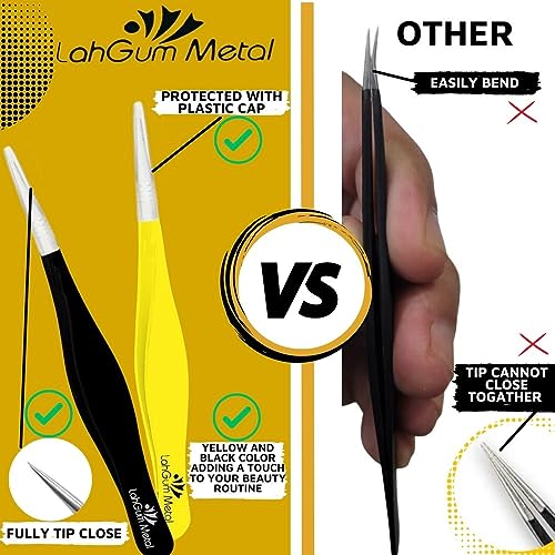 Precision Pointed Tweezers for Ingrown Hair & Eyebrows