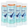 Degree Women Shower Clean Antiperspirant Deodorant 4 Count - 72-Hour Protection