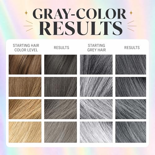 Silver Gray Hair Dye Shampoo - 3-in-1 Color & Condition