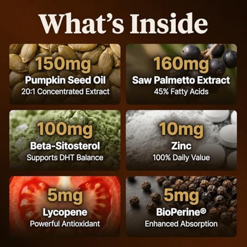 Pumpkin Seed Oil with Saw Palmetto 180 Softgels