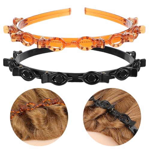 Mabor Hair Clips Headband Set for Bangs & Styling, 2 Pack