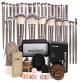 MAANGE 51-Piece Makeup Brush Set with Sponges & Storage Pouch