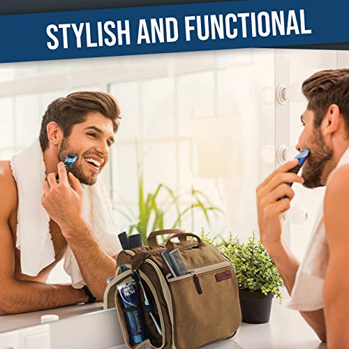 DD D&D Wanderlust D&D Hanging Travel Toiletry Bag for Men and Women ? Cosmetics, Makeup and Toiletries Organizer Kit with 10 Compartments, YKK Zippers, XXL Metal Swivel Hook, Water-Resistant Nylon