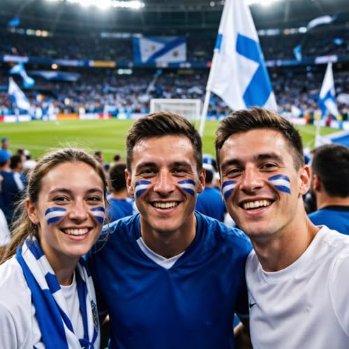 3-in-1 Patriotic Face Paint Stick for Soccer & Sports Fans