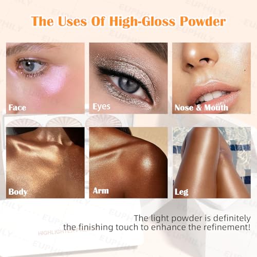 3-Color Shimmer Highlighter Palette – Long-Lasting, Waterproof