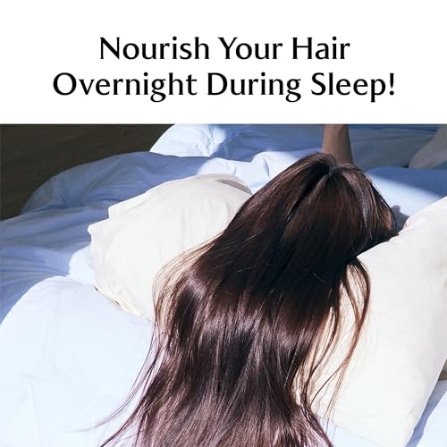 LADOR Snail Sleeping Hair Ampoule Serum - Intensive Overnight Leave-In Mask - Treatment for Frizzy Dry Damaged Thinning Hair Korean Haircare