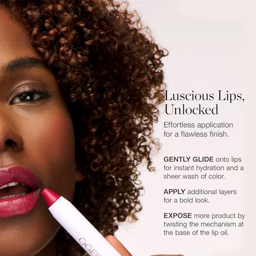 Ogee Rosalia Tinted Lip Oil - Organic Lip Balm & Stain