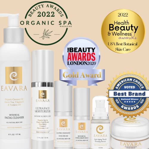 Organic Face Moisturizer Cream with Collagen Peptides, Hyaluronic Acid, Shea Butter and Jojoba Oil, Moisturizing Face Lotion For Women And Men, Award Winning & Paraben Free