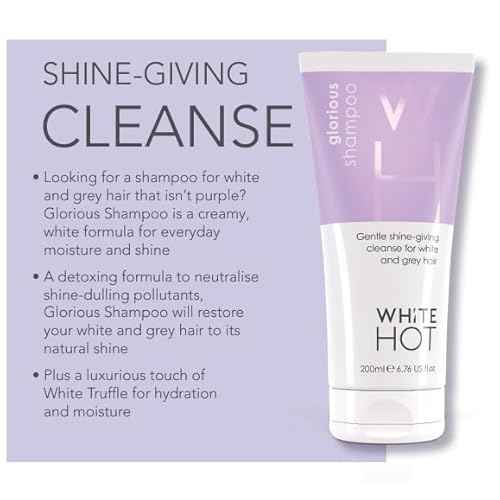 White Hot Shine and Bounce Trio: Glorious Shampoo 200ml, Luminous Conditioner 200ml, Infinity Mousse 150ml, Detoxing, nourishing, moisturising care plus low-effort, big impact style.