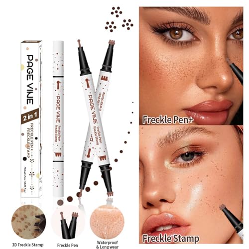 Dual-Ended Freckle Stamp Pen - Waterproof Faux Freckles Marker
