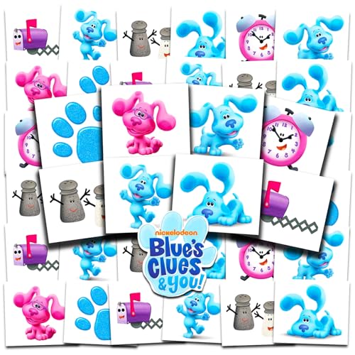 Blue's Clues Temporary Tattoos, 72 Pc Party Favors Bundle