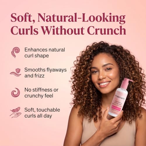Presmarity Lightweight Curl Cream for Wavy & Curly Hair - 8.5 Oz