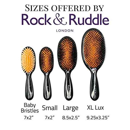 Rock & Ruddle Hair Brush L Acorn & Butterfly
