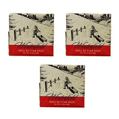 Greenwich Bay Trading Company Holiday Collection 6.35oz Soap Bundle: Set of 3 Winterfield 6.35oz Wrapped Soaps