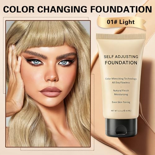 Color Changing Foundation for Mature Skin - Lightweight & Hydrating