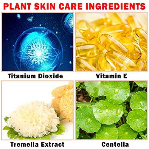 2PCS Mushroom Head Air Cushion CC Cream BB Cream Foundation Moisturizing Matte Concealer Long Lasting Full Coverage Foundation Makeup for All Skin (Natural)