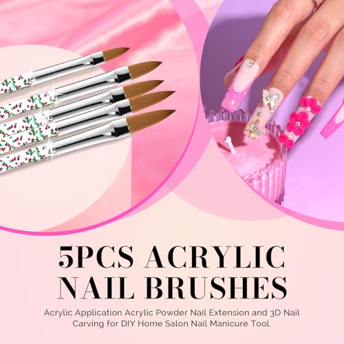 MelodySusie Kolinsky Acrylic Nail Brush and MelodySusie 31Pcs Nail Art Brushes