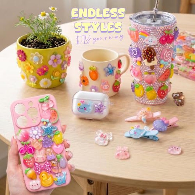 48-Color Bedazzling Kit with 100 Reusable Resin Charms