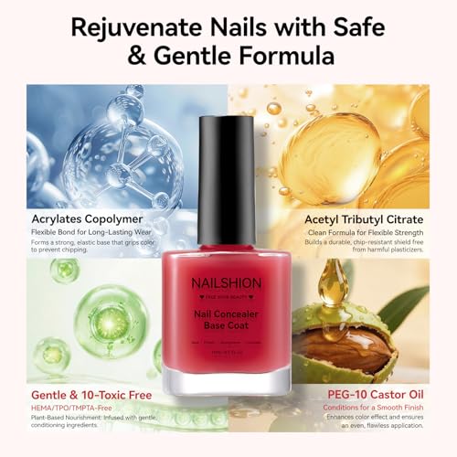 Nailshion Illuminating Nail Concealer Base Coat 15ml