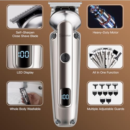 Hatteker 7-in-1 Beard Trimmer Kit for Men