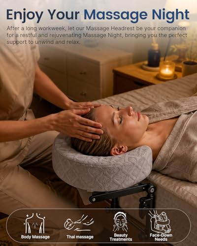 Adjustable Massage Headrest for Bed with Memory Foam