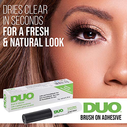 DUO Clear Brush-On False Eyelash Adhesive - Waterproof, 0.18oz