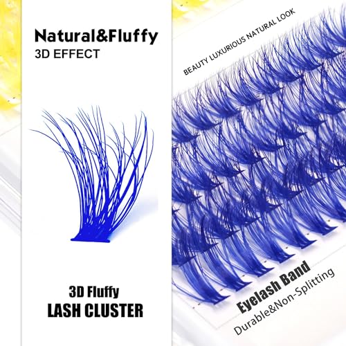 3D Colored Lash Clusters 40D C Curl 10-16mm 6 Colors