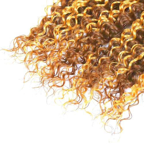 Honey Blonde Deep Wave Human Hair Bundles - 12 Inch P2730