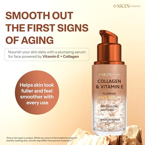 Collagen & Vitamin E Face Serum ? Hydrating, Firming & Nourishing Formula ? Dermatologist Tested, Anti-Aging, Korean Skin Care ? Clean Beauty, Cruelty Free, Vegan ? 1.69 Fl Oz