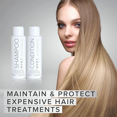 NYK1 Salt & Sulfate Free Hair Care Shampoo 17 Oz for Treated & Colored Hair